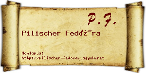 Pilischer Fedóra névjegykártya